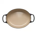 Le Creuset Cast Iron Oval Casserole Dish Satin Black 27cm - Image 2