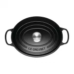 Le Creuset Cast Iron Oval Casserole Dish Satin Black 27cm - Image 3