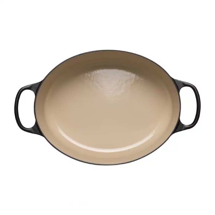 Le Creuset Cast Iron Oval Casserole Dish Satin Black 29cm - Image 2