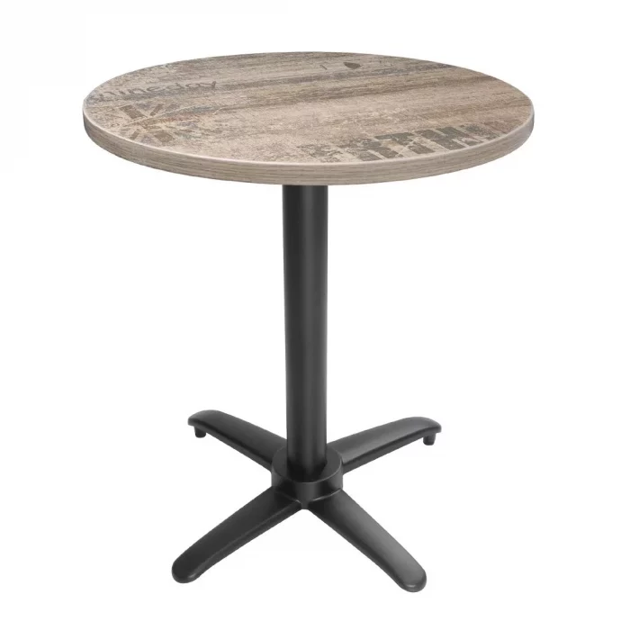 Bolero Aluminium Flip Top Table Base Black - Image 2