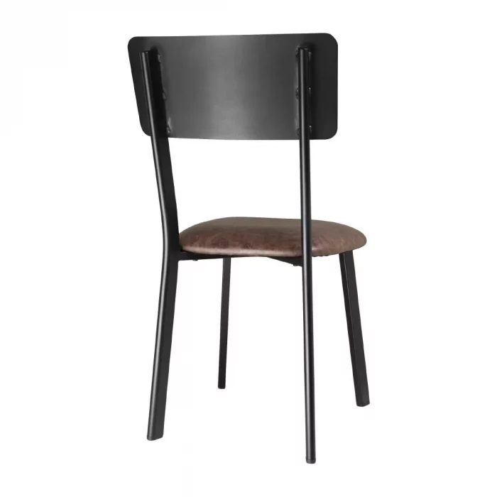 Bolero Metal & PU Side Chairs Vintage Mocha (Pack 4) - Image 2