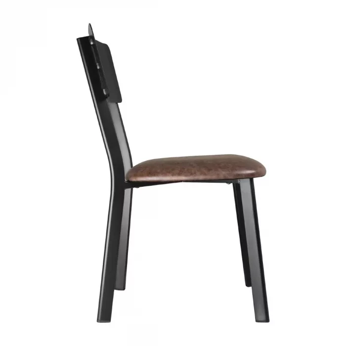 Bolero Metal & PU Side Chairs Vintage Mocha (Pack 4) - Image 3