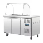 Polar U-Series Double Door Refrigerated Gastronorm Saladette Counter - Image 2