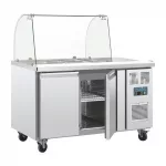 Polar U-Series Double Door Refrigerated Gastronorm Saladette Counter - Image 3