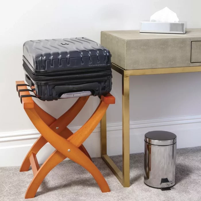 Bolero Wooden Suitcase Stand Honey - Image 2