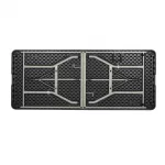 Bolero Rectangular Centre Folding Utility Table Black 6ft (Single) - Image 2