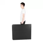 Bolero Rectangular Centre Folding Utility Table Black 6ft (Single) - Image 6