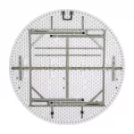 Bolero 5ft Round Folding Table White - Image 3