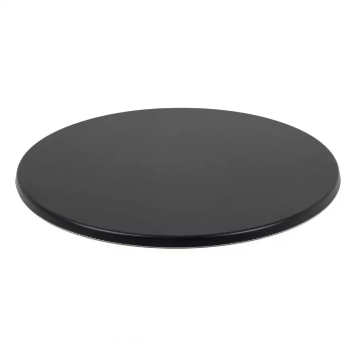 Werzalit Pre-drilled Round Table Top Black 800mm - Image 1