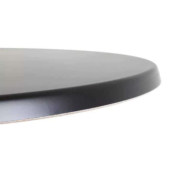Werzalit Pre-drilled Round Table Top Black 800mm - Image 5