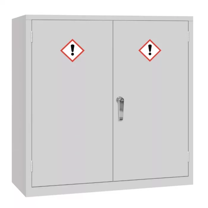 COSHH Cabinet Double Door Grey 30Ltr - Image 1