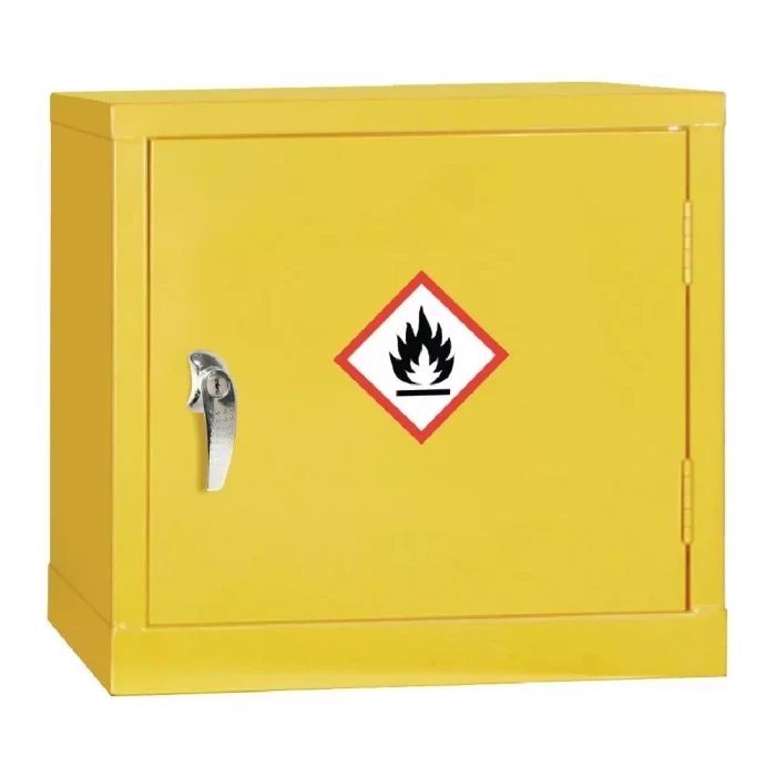 Hazardous Substance Cabinet Single Door Yellow 5Ltr - Image 1