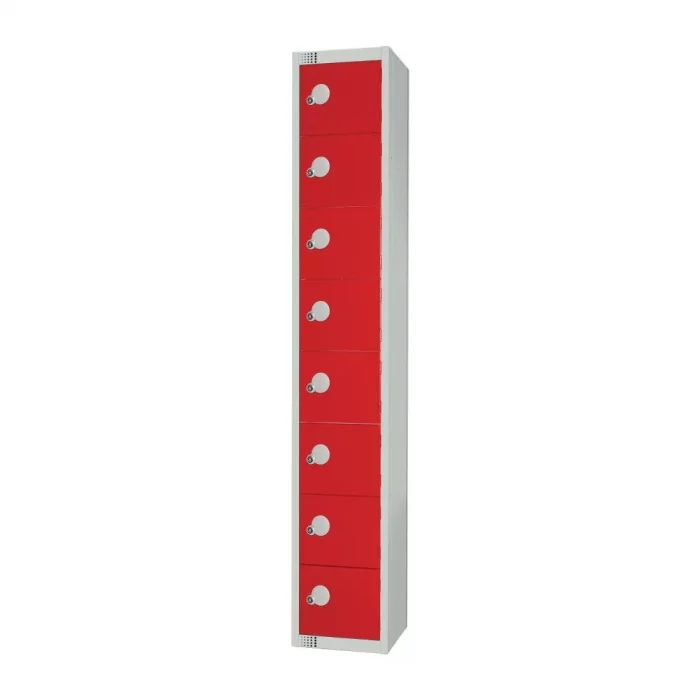 Elite Eight Door Manual Combination Locker Locker Red - Image 2