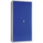 Janitorial Cupboard Grey Blue Doors - Image 2