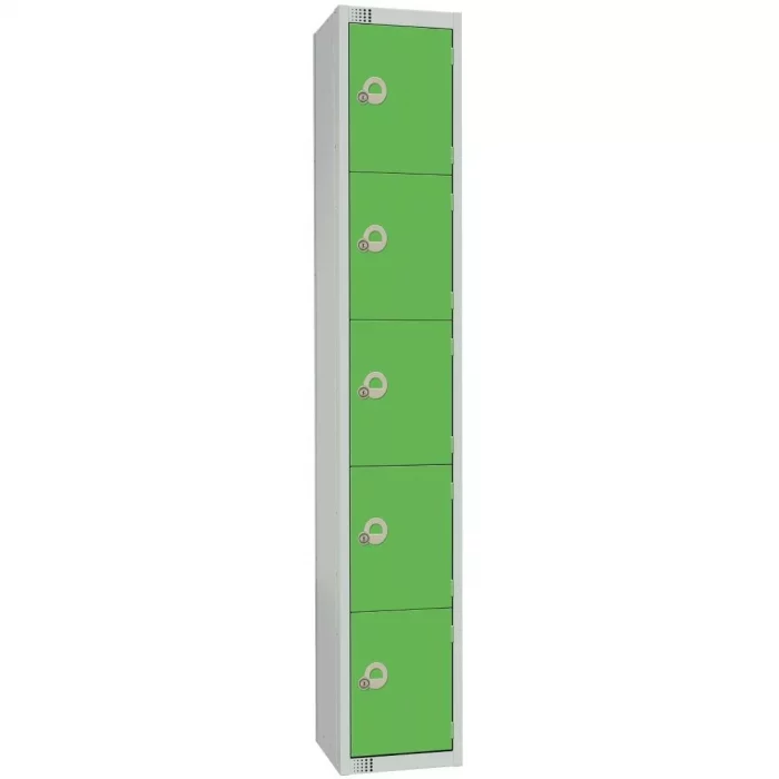 Elite Five Door Manual Combination Locker Locker Green - Image 1