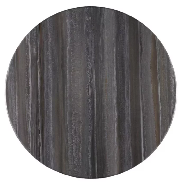 Werzalit Pre-drilled Round Table Top  Tempera Silver 600mm - Image 1