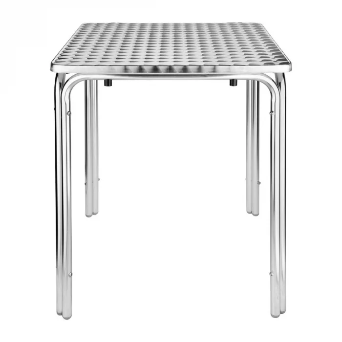 Bolero Steel and Aluminium Square Leg Table 600mm - Image 1