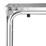 Bolero Steel and Aluminium Square Leg Table 600mm - Image 2