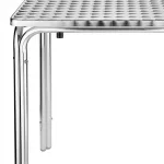 Bolero Steel and Aluminium Square Leg Table 600mm - Image 3