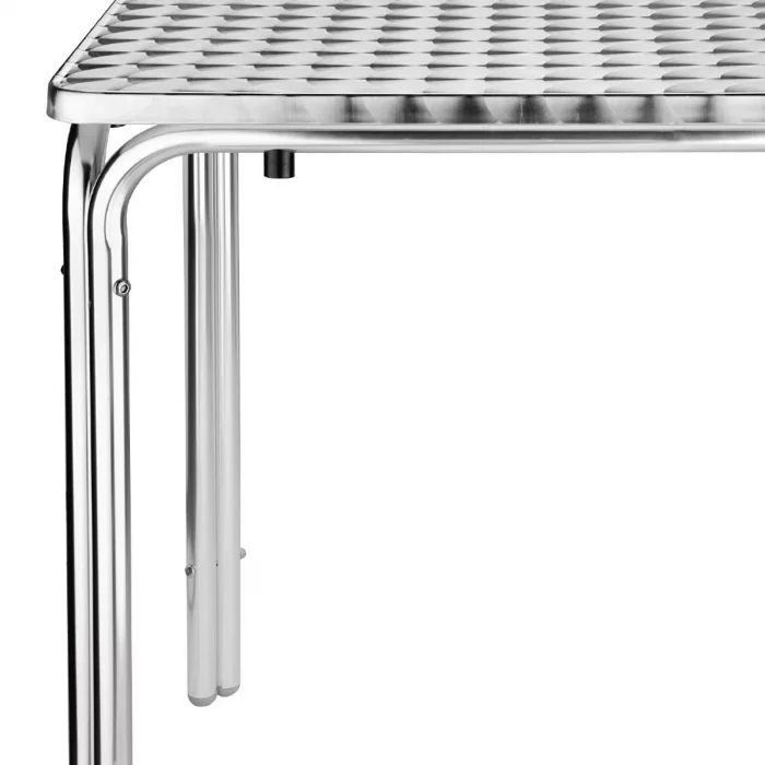 Bolero Steel and Aluminium Square Leg Table 600mm - Image 3