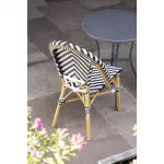 Bolero Parisian Style Rattan Side Chair Black (Pack of 2) - Image 4