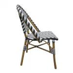 Bolero Parisian Style Rattan Side Chair Black (Pack of 2) - Image 5