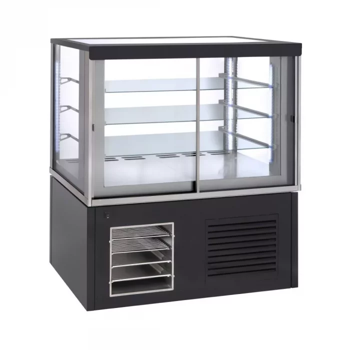 Roller Grill Panoramic Refrigerated Display Cabinet FSC1200 Black - Image 1