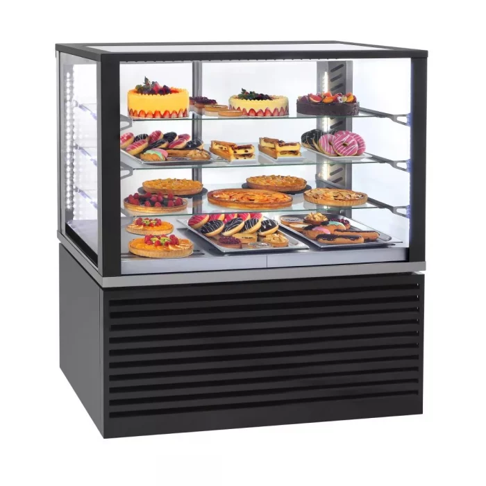 Roller Grill Panoramic Refrigerated Display Cabinet FSC1200 Black - Image 2