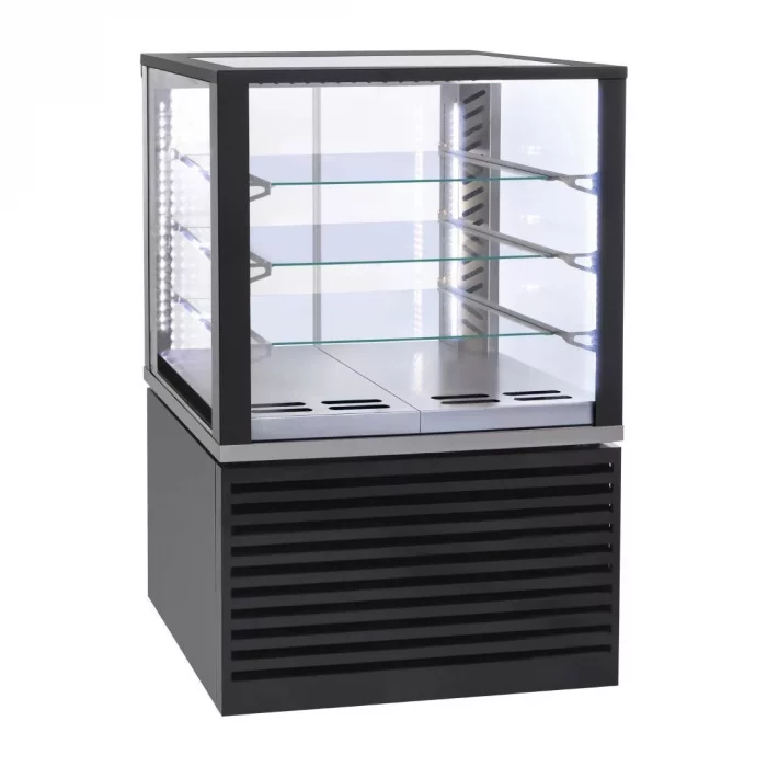 Roller Grill Panoramic Refrigerated Display Cabinet FSC800 Black - Image 1