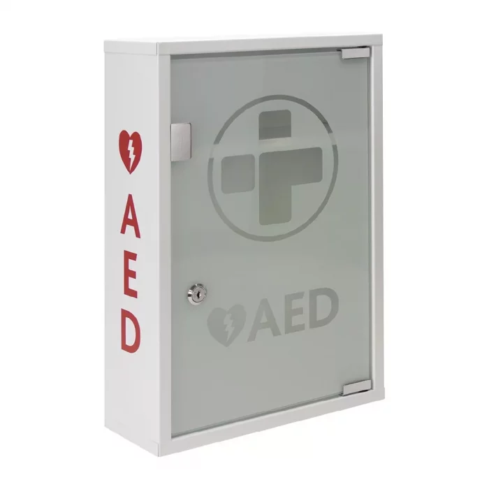 Automated External Defibrillator Alarmed Metal Cabinet - Image 1