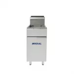 Imperial Single Tank Twin Basket Freestanding Natural Gas Fryer IFS-40-OP - Image 2