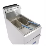 Imperial Single Tank Twin Basket Freestanding Natural Gas Fryer IFS-50-OP - Image 2