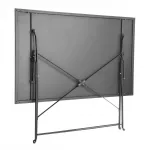 Bolero Perth Black Pavement Style Folding Table 1100x700mm - Image 4