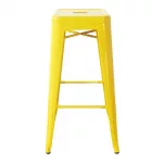 Bolero Bistro Yellow Steel High Stool (Pack of 4) - Image 2