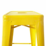 Bolero Bistro Yellow Steel High Stool (Pack of 4) - Image 5