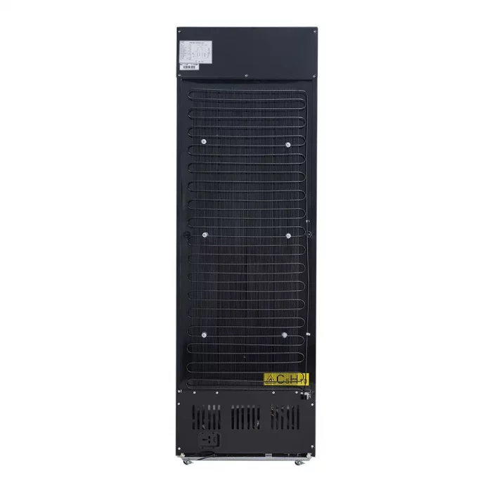 Nisbets Essentials Upright Display Cooler Black with Light Box - 354Ltr - Image 7