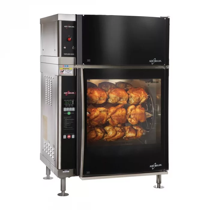Alto-Shaam High-Speed Double Pane Electric Rotisserie & Hood AR-7EVH/DP - Image 1