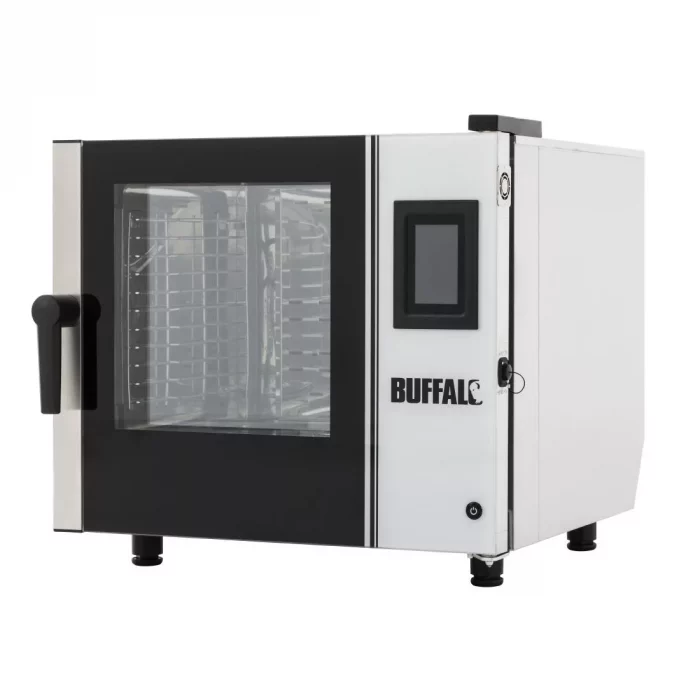 Buffalo Freestanding Smart Touchscreen Compact Combi Oven  6 x GN 1/1 with Installation Kit and Extraction Hood - Image 10