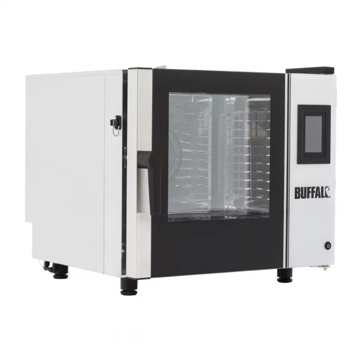 Buffalo Freestanding Smart Touchscreen Compact Combi Oven  6 x GN 1/1 with Installation Kit and Extraction Hood - Image 11
