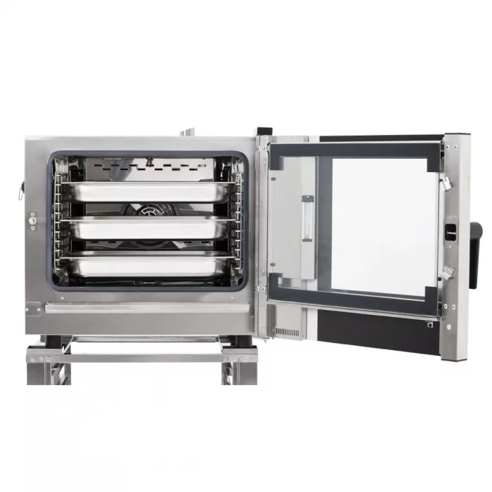 Buffalo Freestanding Smart Touchscreen Compact Combi Oven  6 x GN 1/1 with Installation Kit and Extraction Hood - Image 13