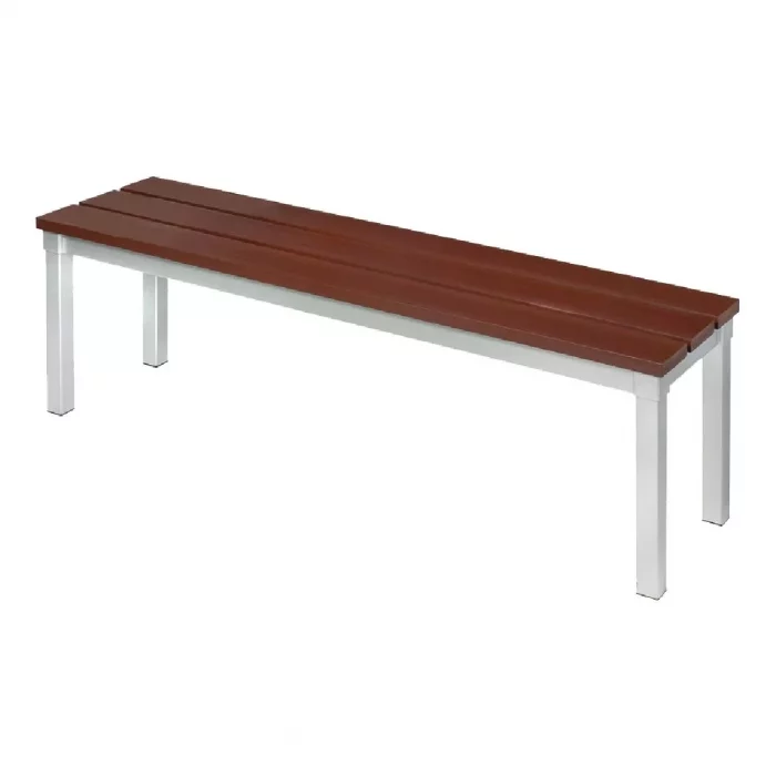 Enviro Outdoor Walnut Effect Faux Wood Bench 3ft - Image 1