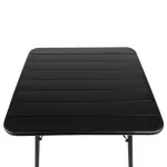 Bolero Amalfi Slatted Square Steel Folding Table Black 700mm - Image 3