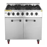 Buffalo 6 Burner Gas Oven Range with Castors - Image 3