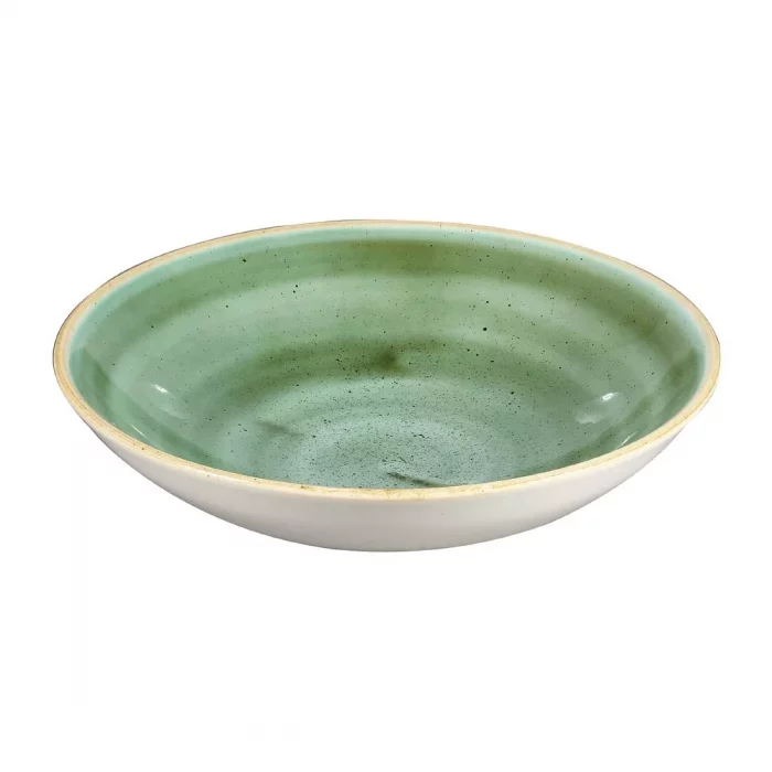 Churchill Stonecast Round Coupe Bowls Samphire Green 182mm (Pack of 12) - Image 2