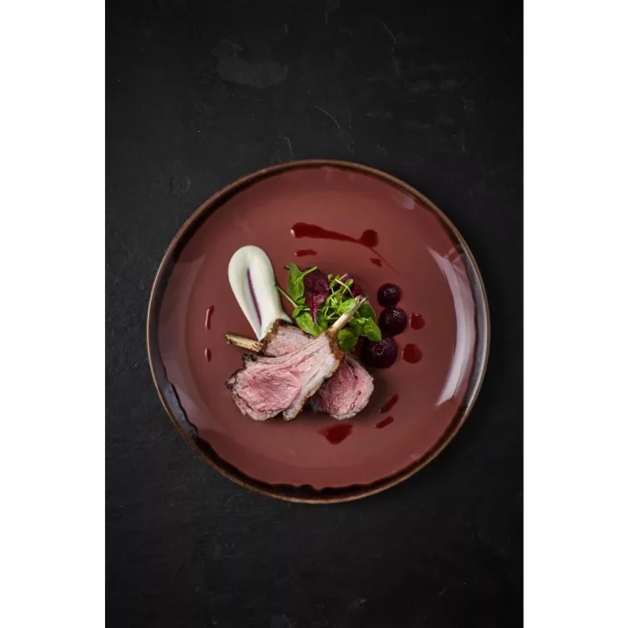 Dudson Harvest Plum Coupe Plate 11.25 inch Box 12 - Image 3