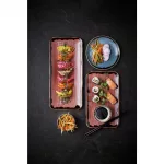 Dudson Harvest Plum Organic Rectangular Plate 10.6X6.3 inch Box 12 - Image 4