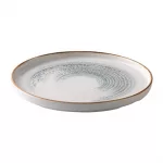 Churchill Homespun Accents Jasper Grey Walled Plate 260mm (Pack of 6) - Image 2