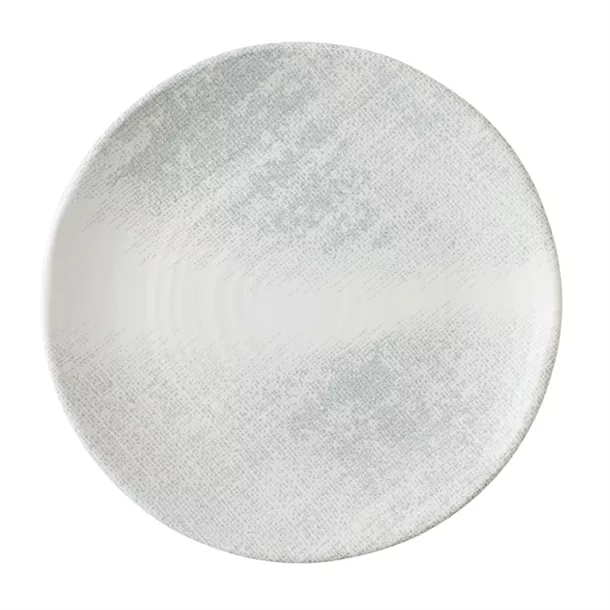 cu685_1.jpg Churchill Makers Collection Jute Grey Organic Coupe Plate 229mm (Pack of 12) - Image 1