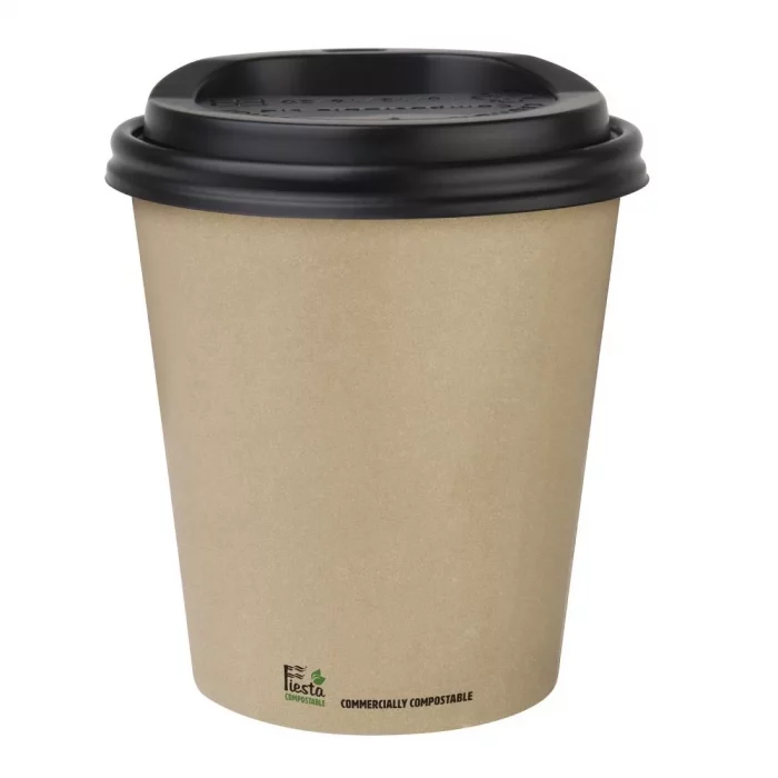 Fiesta Compostable Coffee Cups Single Wall 340ml / 12oz (Pack of 1000) - Image 2