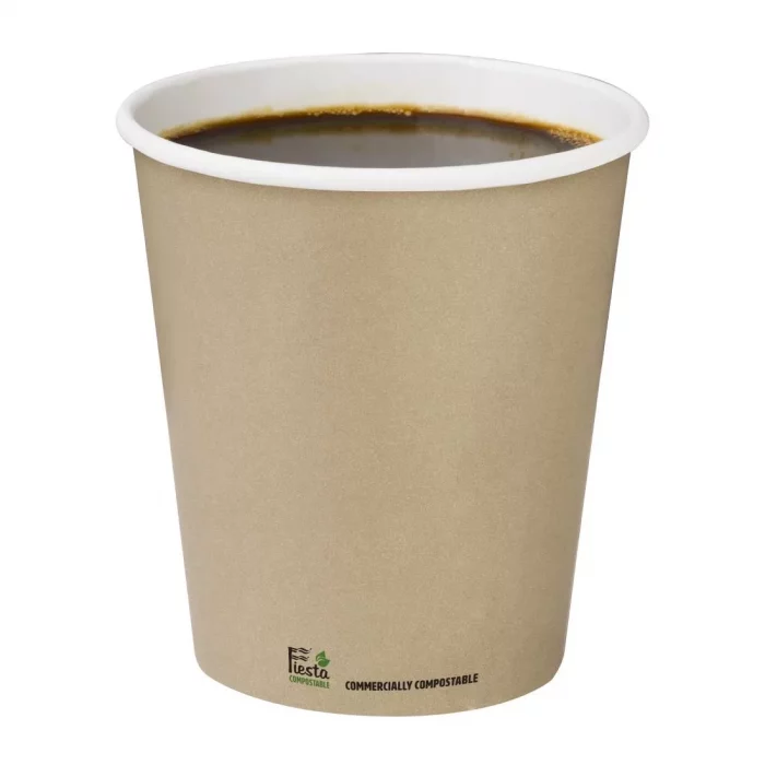 Fiesta Compostable Coffee Cups Single Wall 340ml / 12oz (Pack of 1000) - Image 4